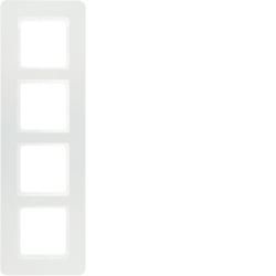 Berker 10146189 Frame 4-way Berker Q.7 polar white velvet