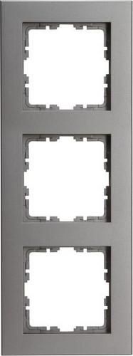 Kopp 407047004 HK07 PURE 3-way steel cover frame