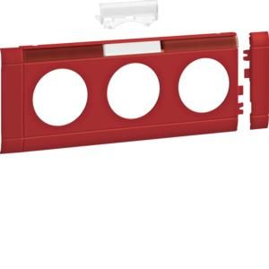 TEHALIT GB080313020 Modular panel 3-way plug labeled 80mm red