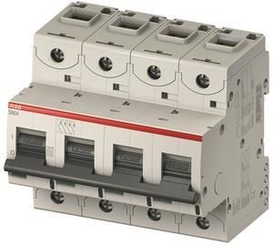 ABB Stotz-Kontakt S804N-B125, high-performance circuit breaker, 125A,B,400VAC=Icu 36kA,690VAC=Icu 4.5kA, 4P, 2CCS894001R0845