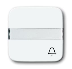 Busch-Jaeger 2506 N/KI-214 rocker switch, with label field alpine white