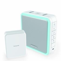 Honeywell DC915SCV with extension transmitter 200m 8 tones 90dB wireless chime set