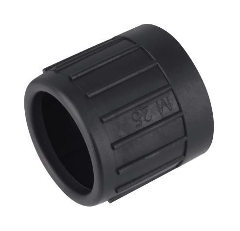 Fränkische Rohrwerke 25996032 E-Ku-E 32 black UV-resistant plastic end cap