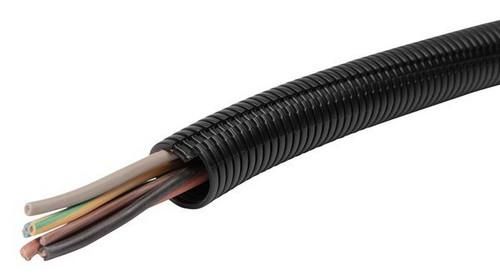 Fränkische Rohrwerke 3680001700 1PPSM-17U.50 plastic black UV corrugated pipe