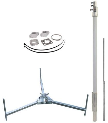 Dehn &amp;amp; Söhne 819687 Air termination mast set HVI light plus D:40mm L:3700mm R:560mm