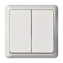 ELSO 242514 UP double switch 10A RENOVATION completely pure white