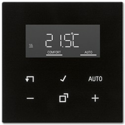 Jung LS1790DSW LB-Management room thermostat display, LS series, black