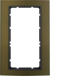 Berker 13093001 frame with large cutout aluminum, brown/anthracite Berker B.3