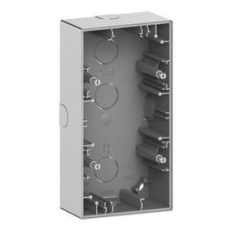 MERTEN MEG4024-6536 System Design 2-way stainless steel surface-mounted housing