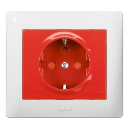 Legrand 771029 socket anti-confusion Galea, (red)