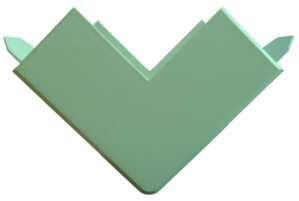 PROTEC.class 05100531 Cable duct outside corner PLFAE 6090 60x90 pure white