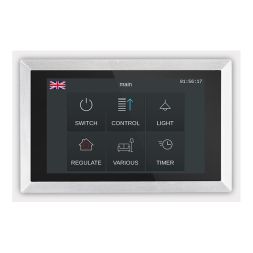 ARCUS 22414103 KNX touch display | with integrated RTR | aluminum silver | 4.3 inches