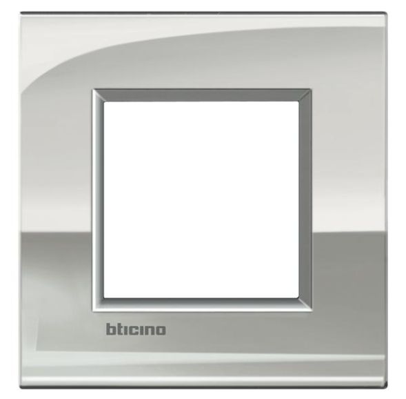 Bticino LNC4802PL AIR frame PALLADIUM 2-module, (grey)