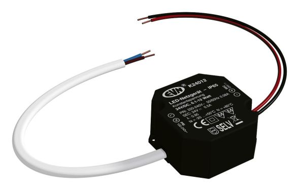 EVN K24012 24V 0.5-12W plastic black LED control gear