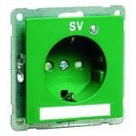 Hochköpper 00017511 green SV label field control light socket SCHUKO