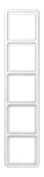 Jung CD585WW frame 5-way, vertical and horizontal mounting, Duroplast, CD 500, alpine white