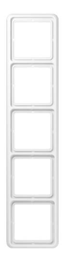 Jung CD585WW frame 5-way, vertical and horizontal mounting, Duroplast, CD 500, alpine white