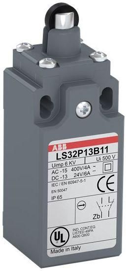 ABB Stotz-Kontakt LS32P13B11, standard position switch, plastic housing, grey, IP65, 1SBV010313R1211