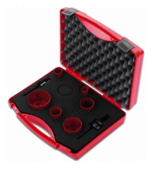 Cimco 207573 with HSS guide drill hole saw assortment