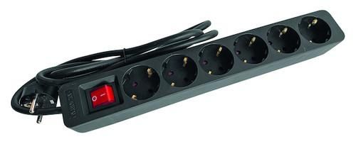 PROTEC.class 05105883 PTSDS 6s 6-way with switch black power strip