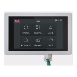 ARCUS 22414065 KNX touch display IP65 | with integrated RTR | aluminum | 4.3 inch