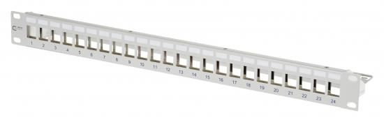 METZ CONNECT 130926-0003KE Keystone 19 inch 1HE 24Port grey module carrier