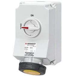 Mennekes 5925A DUO 63A 3-pole 4h 110V IP67 wall socket