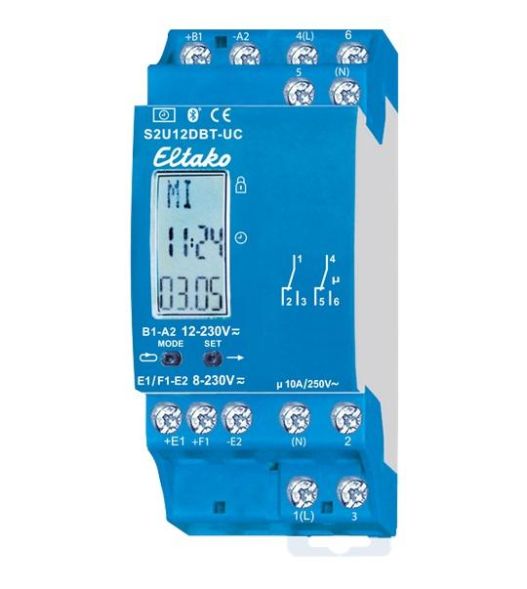 Eltako 23002903 S2U12DBT-UC 10A/250V 2-channel Bluetooth timer