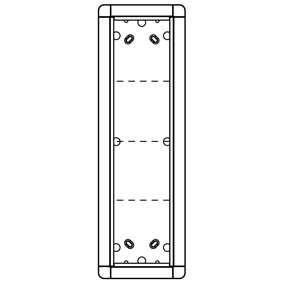 Ritto 1883450 surface-mounted frame 4 module slots, grey-brown