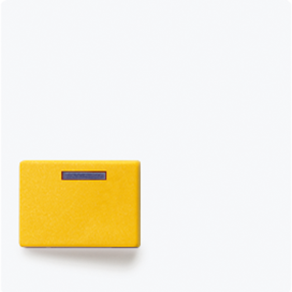 Jung LS642DWW cover for Ackermann, type 73642 D, yellow, LS series, alpine white