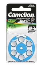 Hückmann 141243 675 Zinc Air 6er Rad (PK=6pcs.) hearing aid battery