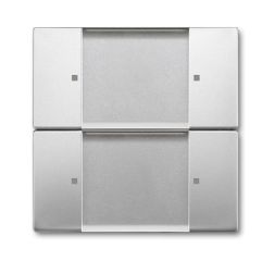 Busch-Jaeger 6736/01-866 Wall transmitter ZigBee Light Link, 2 channel stainless steel