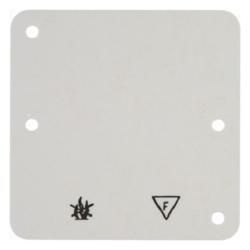 Berker 102112 Self-extinguishing base plate 1-way white surface-mounted, accessories