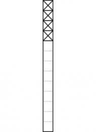 Siedle KS 613-4 DG communication stele in dark grey mica