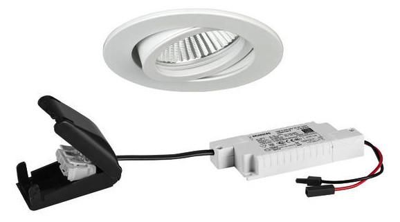 Brumberg 39483073 230V AC 6W d2w white LED recessed ceiling spotlight