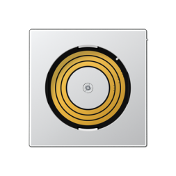 Jung PLADMSAL cover for power supply Plug & Light, thermoplastic painted, series A, aluminium