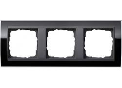 Gira 0213738 3-way cover frame for anthracite Gira Event Clear Black