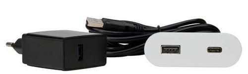 Kopp 939756119 VersaPICK oval matt whiteUSB-C power strip
