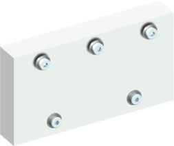 ABB Striebel &amp;amp; John ZX129 Insulating plate for busbar ends NH2-disconnector, 2CPX039129R9999