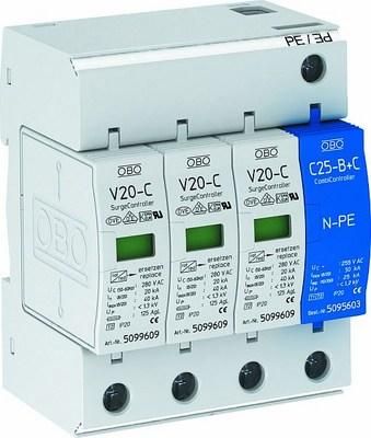 OBO Bettermann V 20-C/3+NPE-280 3+NPE Type 2 surge arrester SurgeControll, 5094656