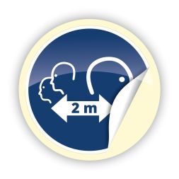 Cimco 182824 Keep distance D: 200mm mandatory sign