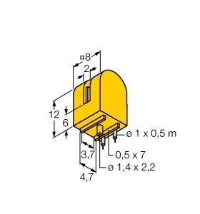 Turck 1007700 SI2-K08-Y1 Inductive Sensor