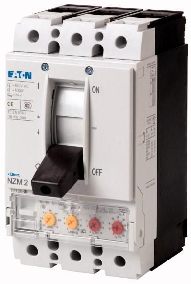 Eaton NZMN2-VE160-BT circuit breaker, 3p, 160A, box terminals, selective protection, 147391