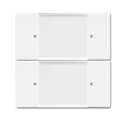 Busch-Jaeger 6736/01-884 Wall transmitter ZigBee Light Link, 2 channels studio white matt