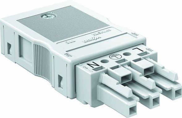 OBO Bettermann 6108952 3-pole WINSTA 76x35x15 PA white socket part