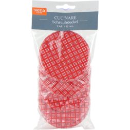 Siena Home 00062711 Lid CUCINARE 5pcs/82mm metal, red, for TO 82 mm