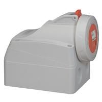 Legrand 555459 CEE socket AP5P 32A 415V red IP67, (grey)