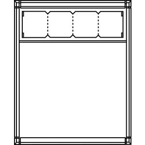 Ritto 1550270 Housing 1-way + 4 module slots, free-standing, white