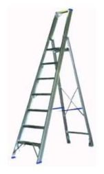 PROTEC.class 05101827 Ladders Stepladder with bracket 1x7 PSB17