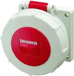 Mennekes 234A panel mount socket 32A 4-pole 6h 400V IP67